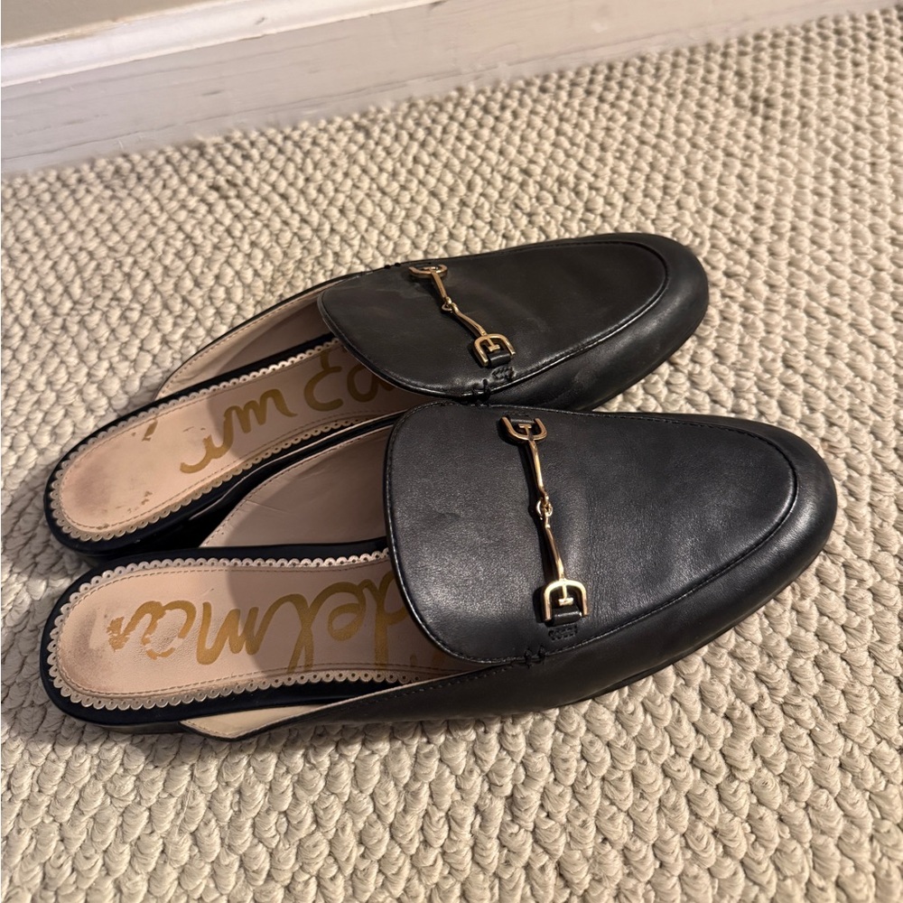 Sam Edelman Black Linnie Bit Flats Classic Loafers